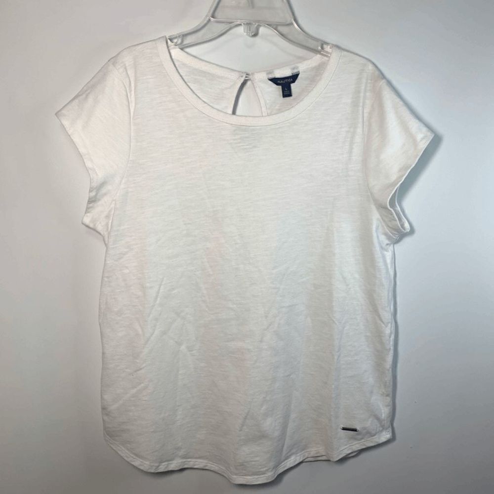 Nautica Capped T Shirt Size Large